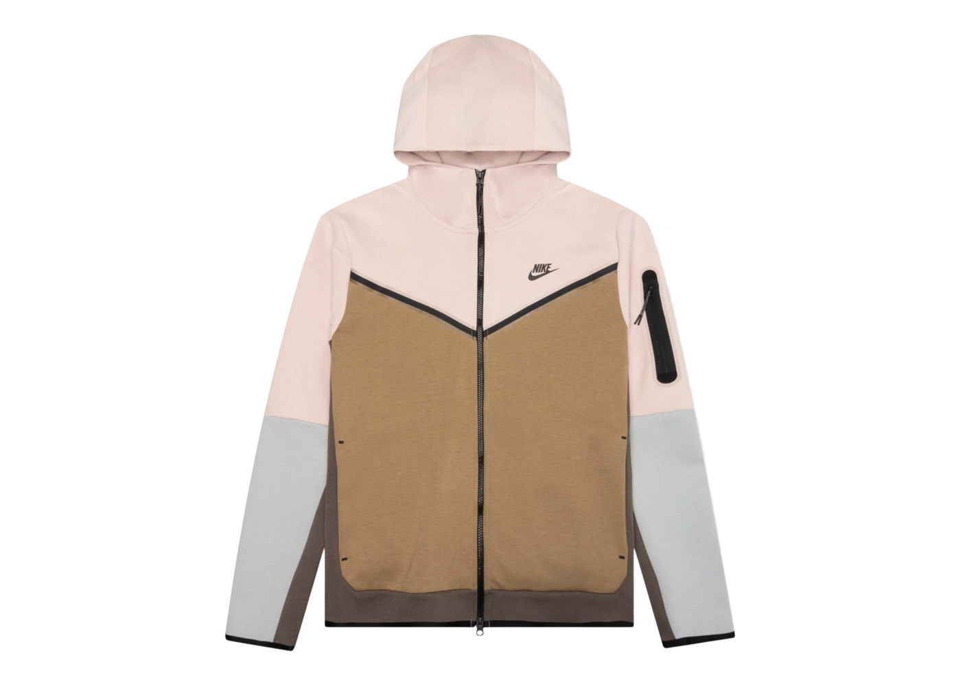 Nike Sportswear Tech Fleece Full-Zip Hoodie Pink/Driftwood Men's - US