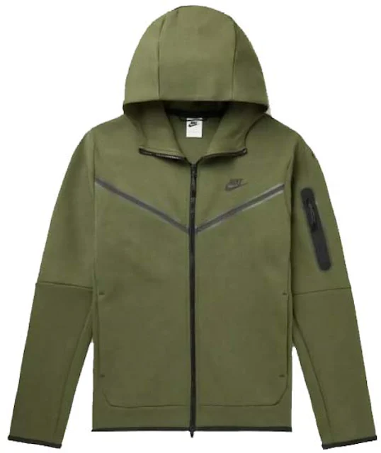 Nike Sportswear Tech Fleece Full-Zip Hoodie Rough Green Black