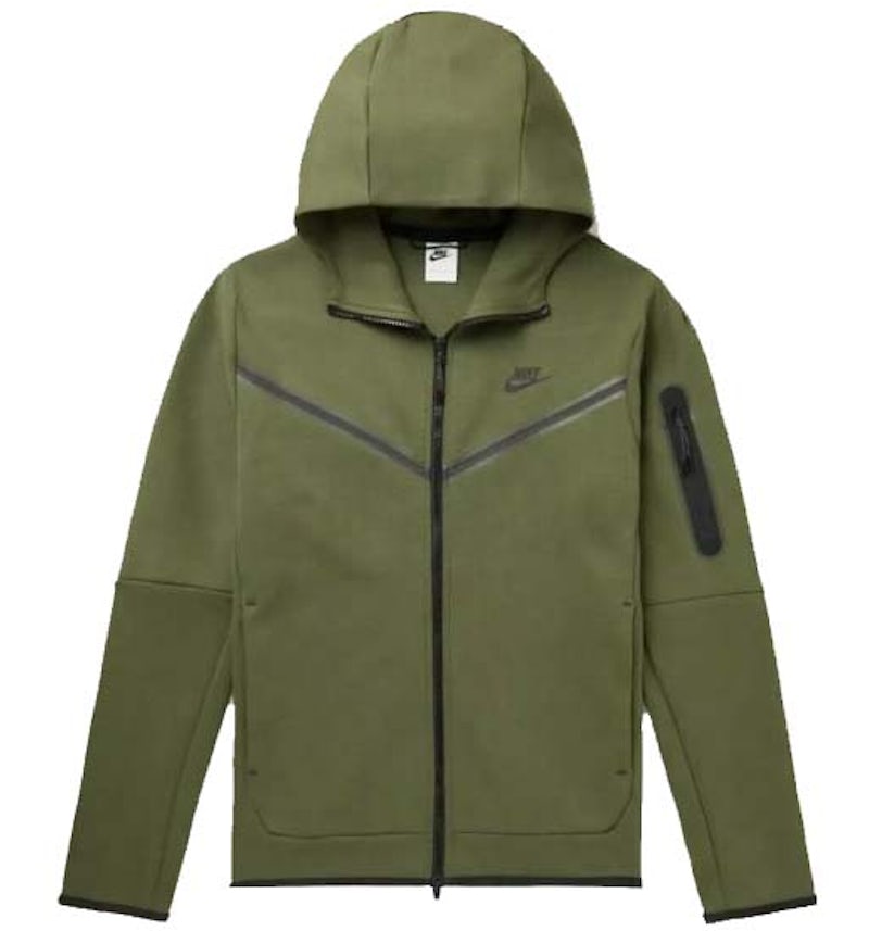 Nike Sportswear Tech Fleece Full-Zip Hoodie Rough Green Black