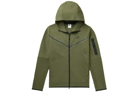 Felpa Nike Sportswear Tech Fleece Full-Zip rosso nero Uomo IT