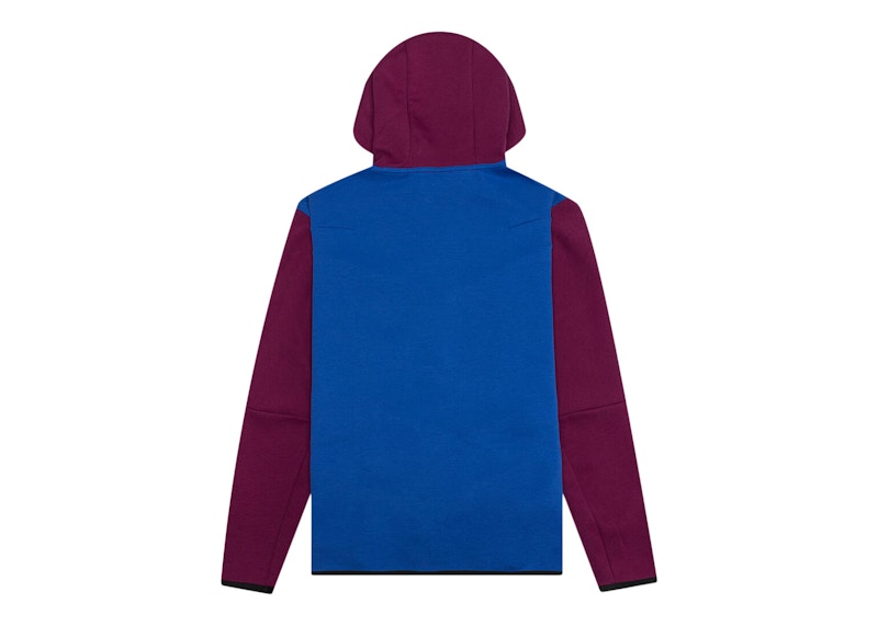 Nike Sportswear Tech Fleece Full Zip Hoodie Sangria Game Royal