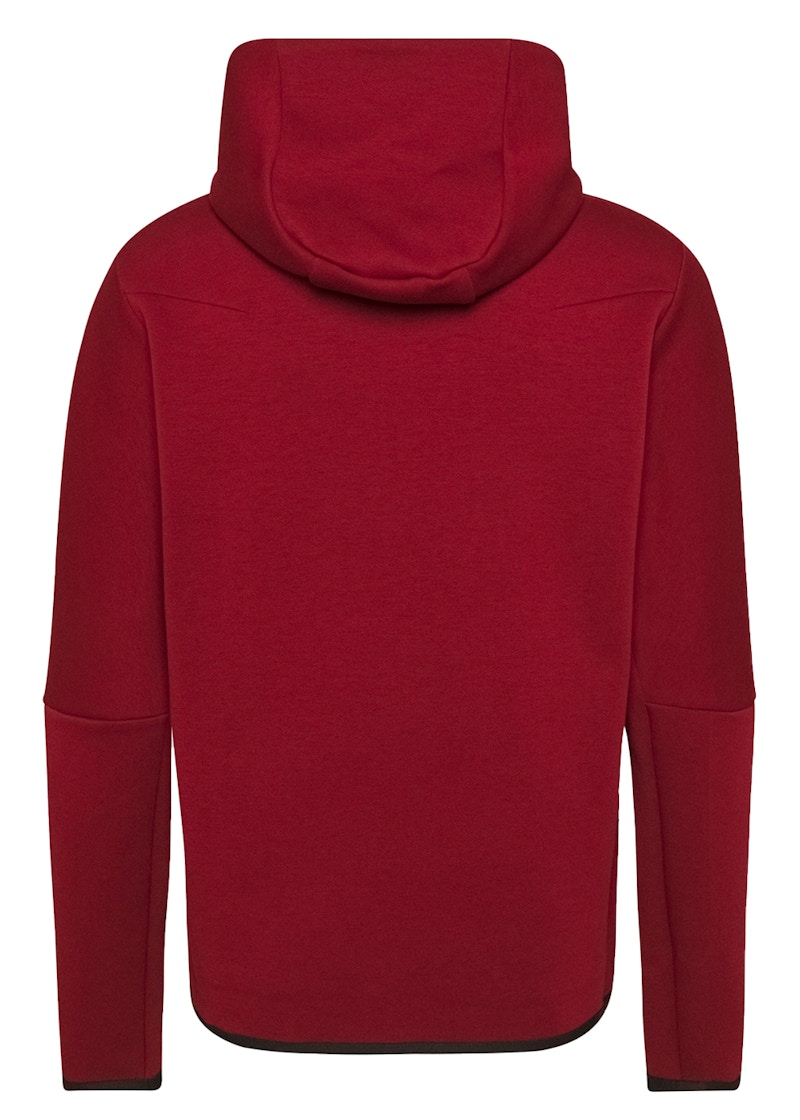 Black nike discount hoodie red logo