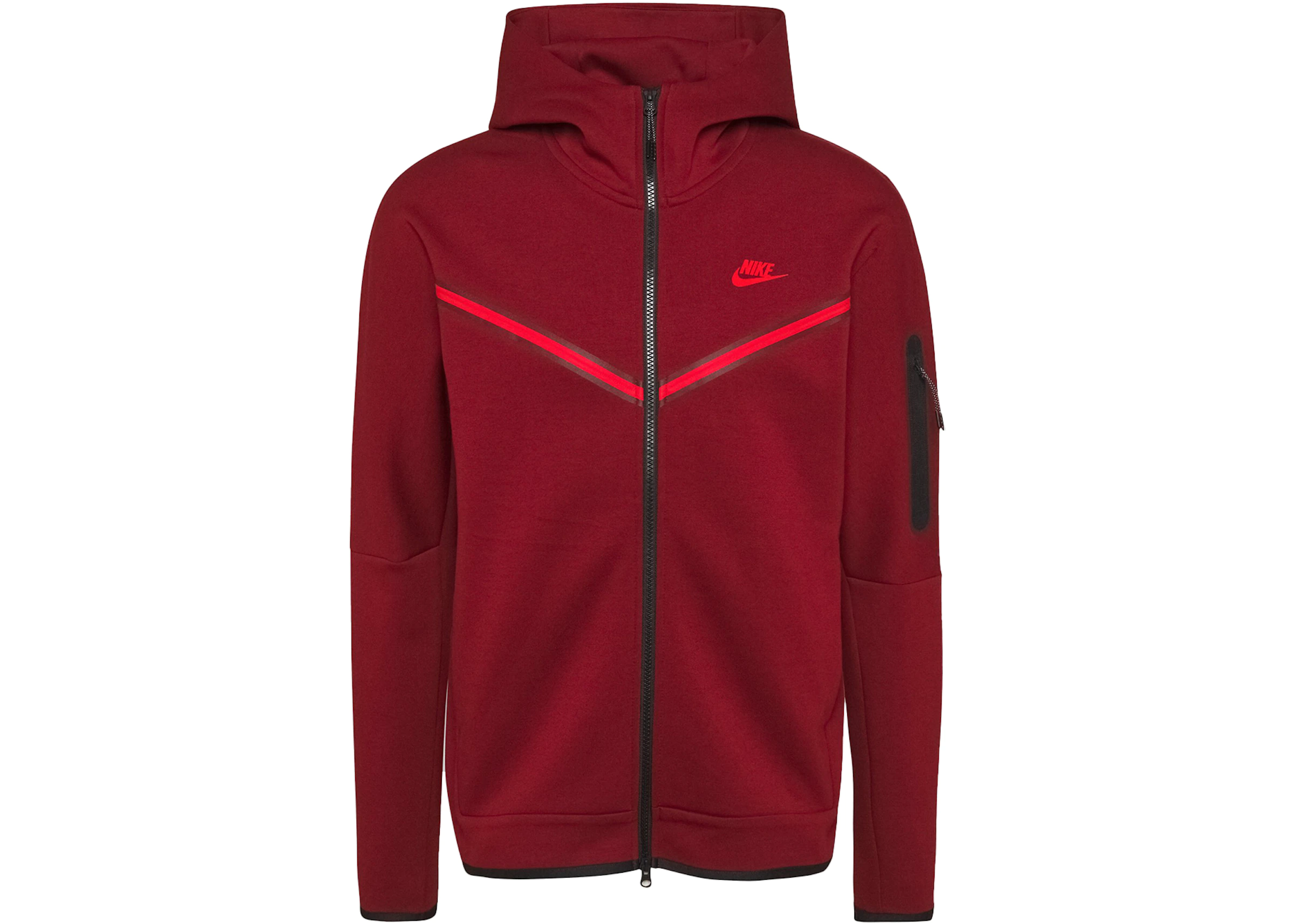 Interpunctie begin Onderdompeling Nike Tech Fleece Full-Zip Hoodie Team Red/Black - US