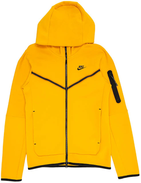 Nike Tech Fleece Full-Zip Hoodie Yellow/Black -