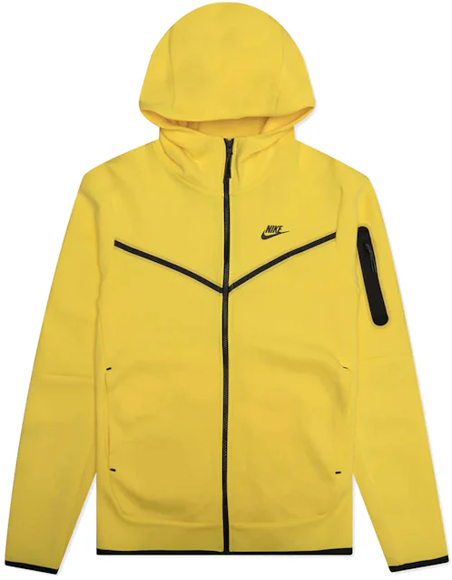Sweat à capuche zippé Nike Sportswear Tech Fleece jaune/noir Homme ...
