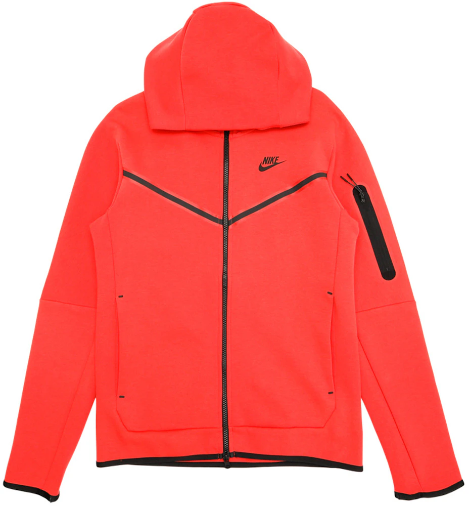 Nike Men's Sportswear Tech Fleece Full-Zip Hoodie-Red/Black