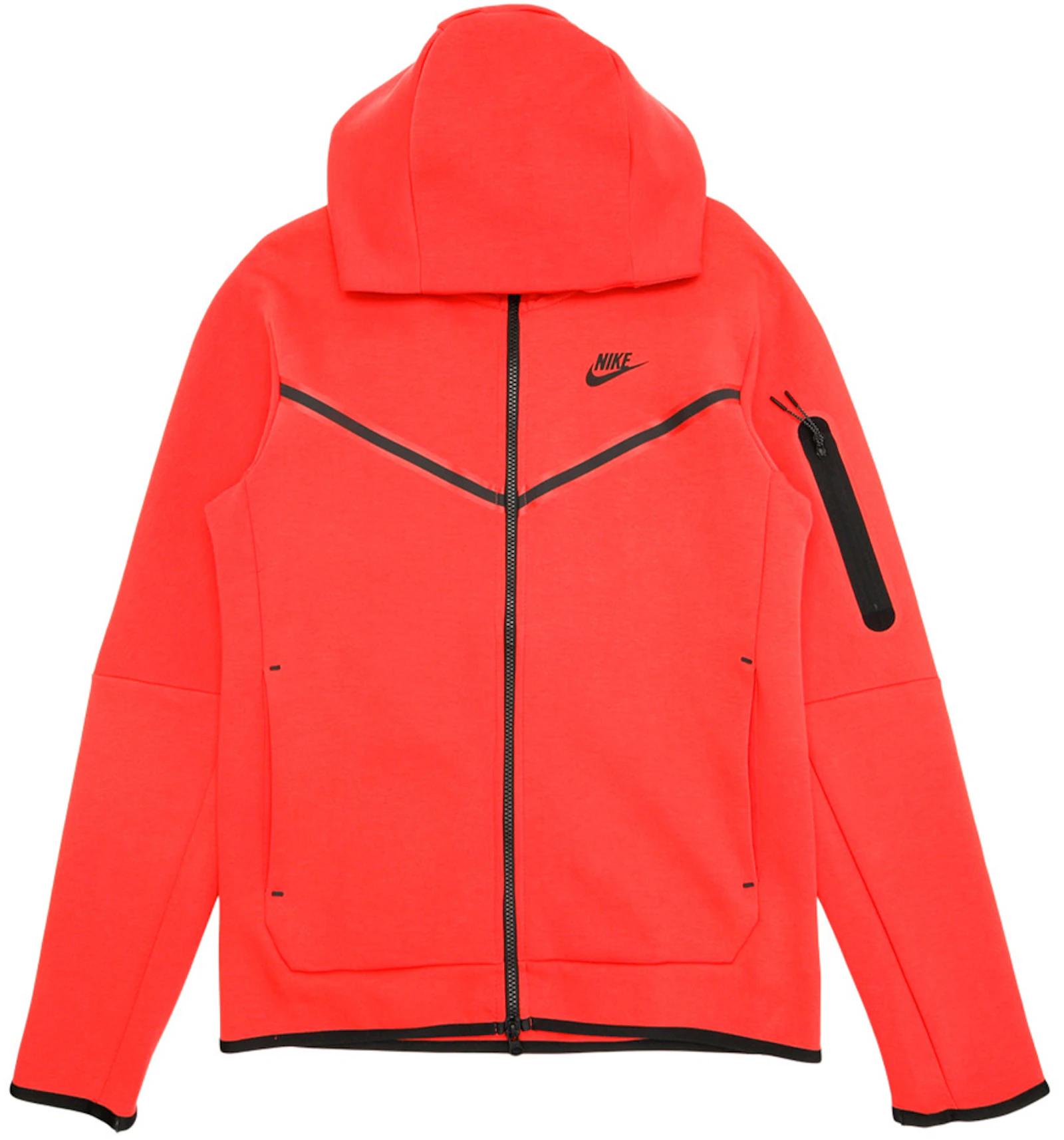 Nike Tech Fleece Full Zip Up Hoodie Lobster Red Black Us Nike Tech Fleece Full Zip Up Hoodie Lobster Red Black Us