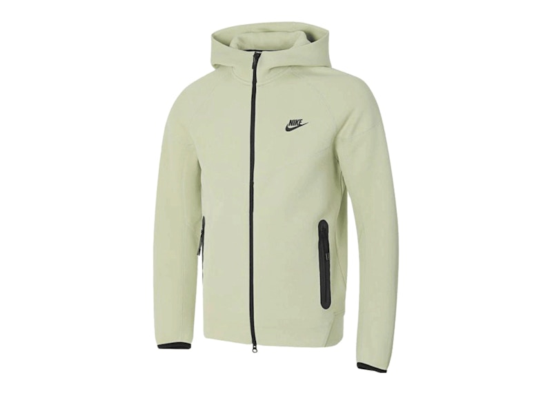 Nike Tech Fleece Full-Zip Windrunner Sweatshirt (Asia Sizing) Yellow/Green