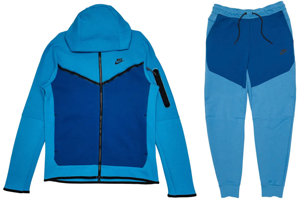 Nike Sportswear Tech Fleece Hoodie Joggers Set Dutch Blue/Court Blue Nike Sportswear Tech Fleece Hoodie Joggers Set Dutch Blue/Court Blue