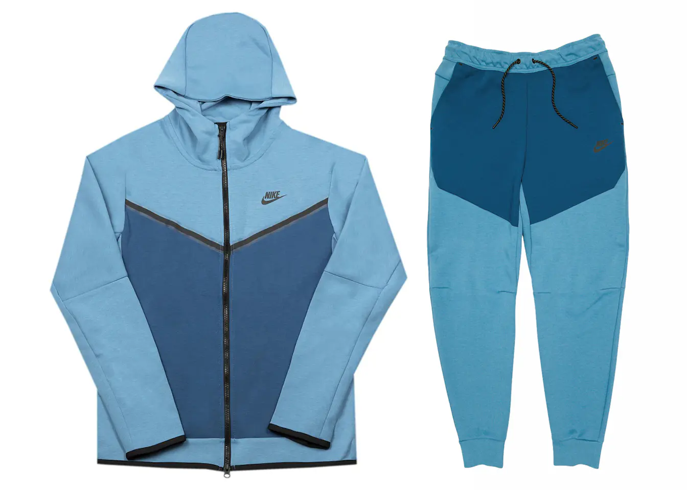 Nike Sportswear Tech Fleece Hoodie & Joggers Set Dutch Blue/Court Blue ...