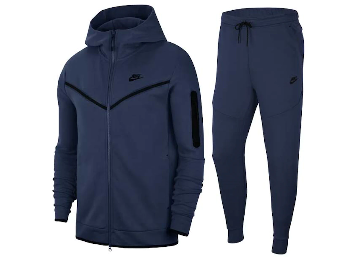 Nike Tech Fleece Hoodie & Joggers Set Midnight Navy/Black