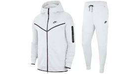 Nike Tech Fleece Hoodie & Joggers Set White/Black