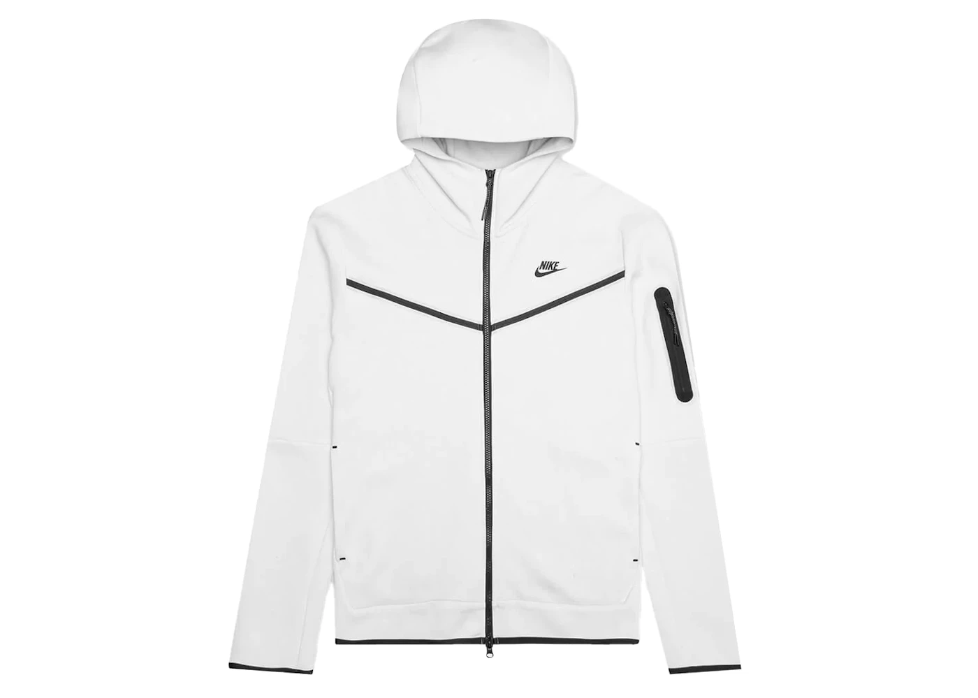 Nike Sportswear Tech Fleece Hoodie White/Black Men's - SS22 - US