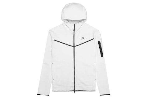 Nike Sportswear Tech Fleece Hoodie White/Black Men's SS22 US