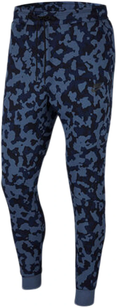 Luxe Ga naar het circuit ik draag kleding Nike Tech Fleece Joggers Diffused Blue/Black/Blue Camo Men's - US
