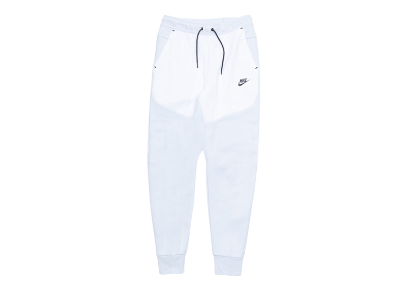 White nike outlet fleece joggers