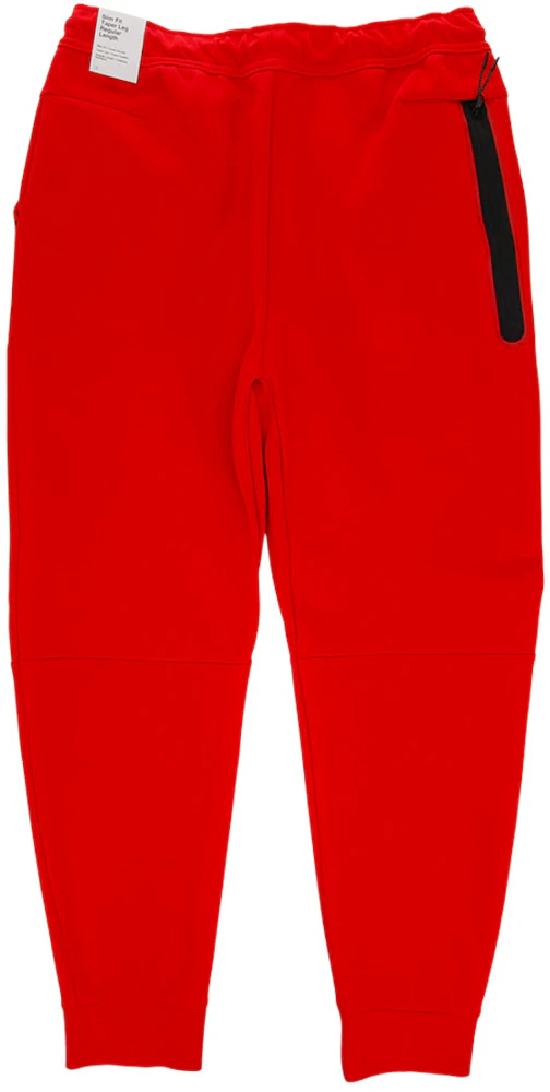 Nike Tech Fleece Joggers Pants Cuffed University Red Black CU4495-657 3XL  Men