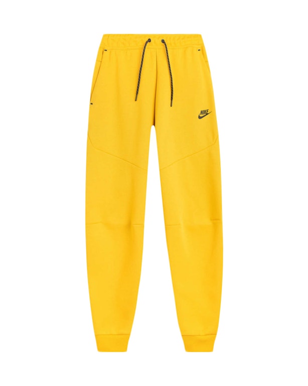 Pre-owned Nike Sportswear Tech Fleece Joggers Yellow/black