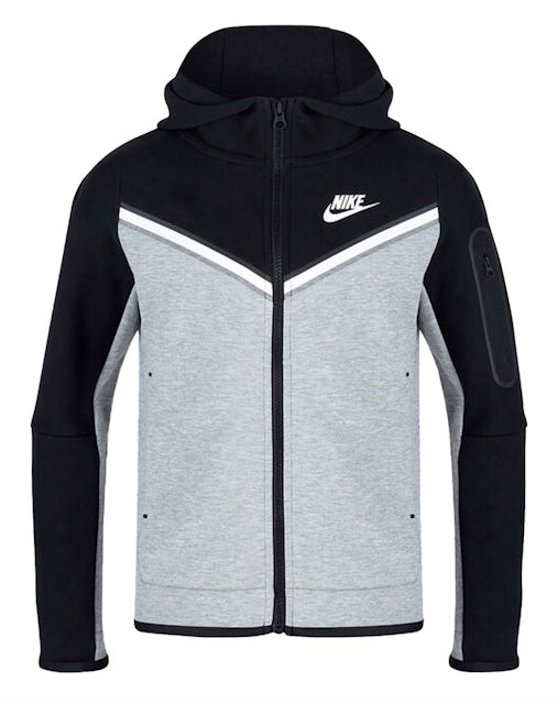 White Nike Tech Fleece Full Zip Hoodie Junior