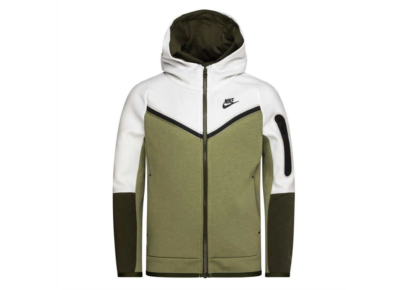 White Grey Green Tech Fleece Nike Sportswear Kids' Tech Fleece