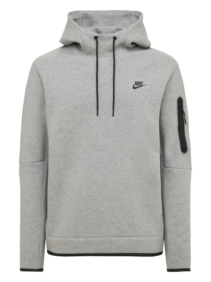 Nike Sportswear Tech Fleece Pull Over Hoodie Dark Grey Heather Black