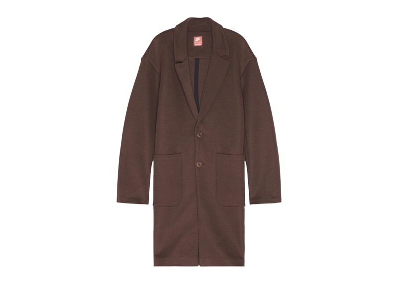 ジャケット・アウター NIKE TECH FLEECE RE TRENCH JACKET Nike Tech Fleece Reimagined Trench Jacket Baroque Brown Men's