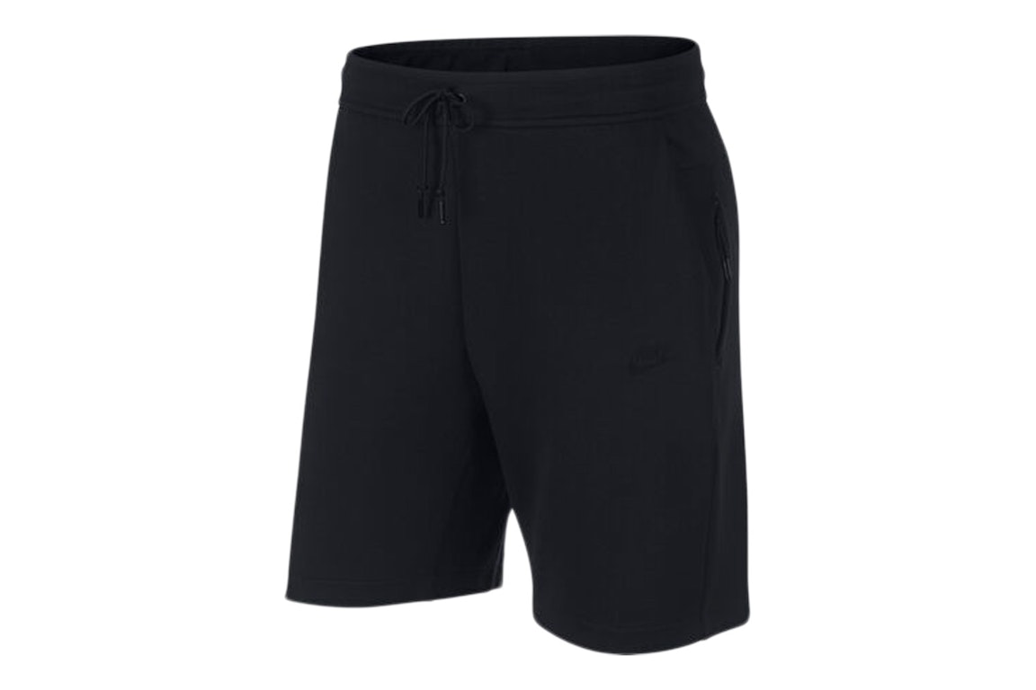 Pre-owned Nike Tech Fleece Shorts Black/black
