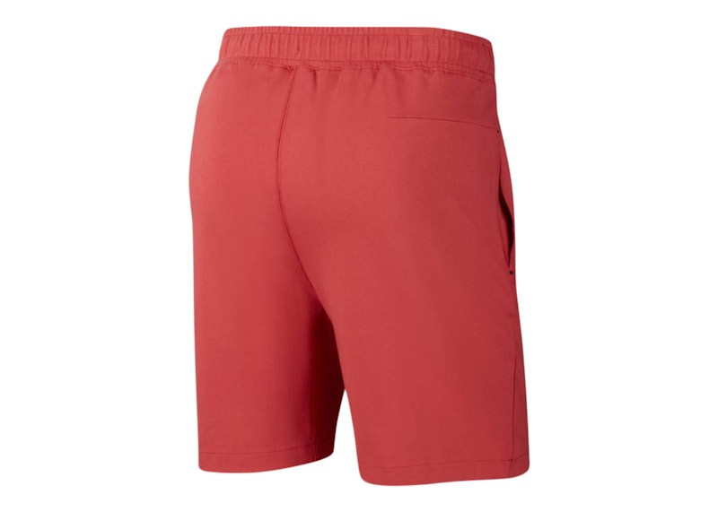 Red nike tech fleece hot sale shorts