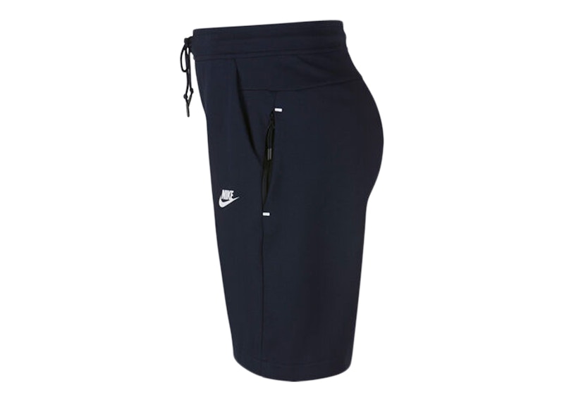 Nike tech 2024 fleece shorts obsidian