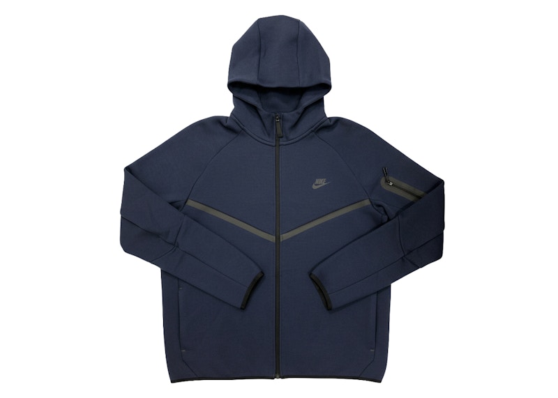 トップス NIKE Tech Fleece Nike Tech Fleece Windrunner Full Zip Jacket Obsidian/Black Men's