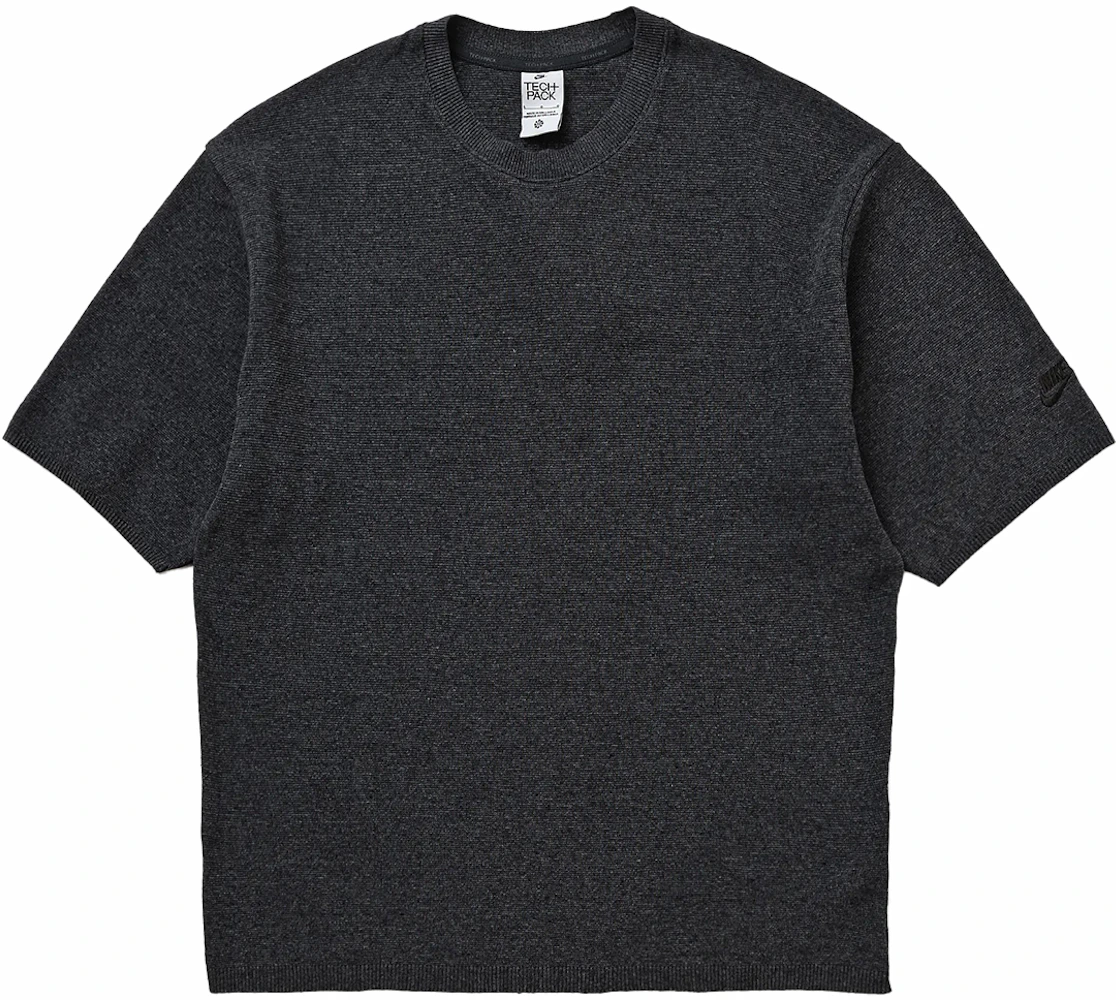 Nike Tech Pack Engineered Short Sleeve Sweater Dark Smoke Grey Men's ...