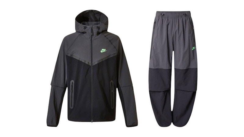 ★★送料無料★★NIKE TECH WOVEN REFLECTIVE 上下 セット Nike Tech Woven Flash Jacket & Pant Set Reflect Silver/Black