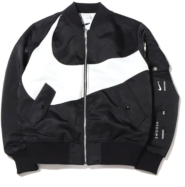 Men\'s - FW21 Synthetic Jacket Sizing) US Therma-FIT Reversible (Asia Black - Nike Bomber