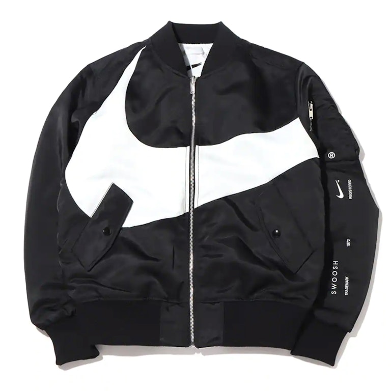 Pre-owned Nike Therma-fit Synthetic Phil Reversible Bomber Jacket (asia Sizing) Black