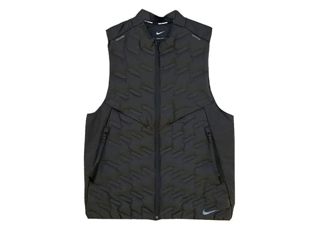 Pre-owned Nike Therma-fit Adv Repel Running Vest Black