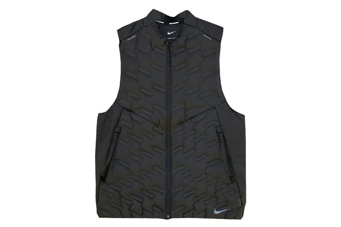 Pre-owned Nike Therma-fit Adv Repel Running Vest Black