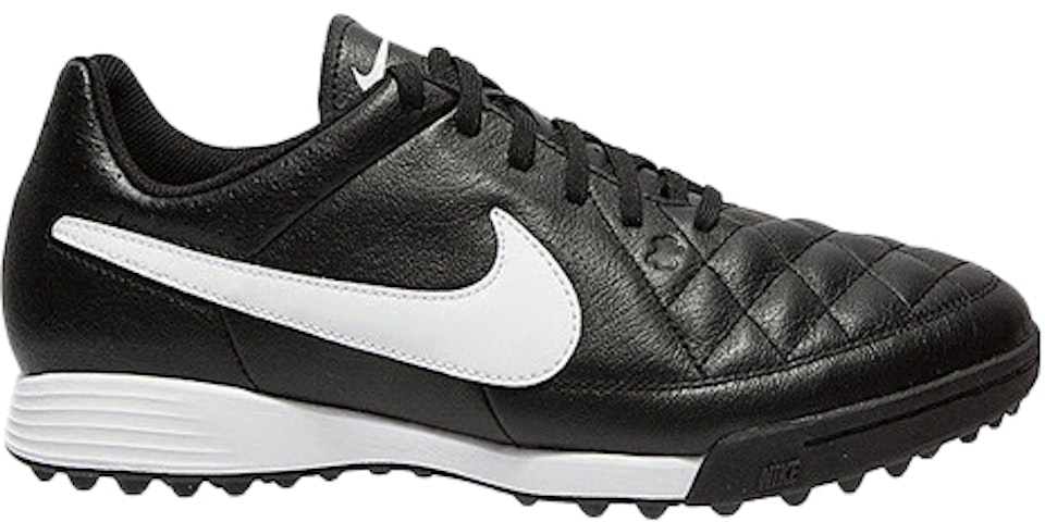 Nike Tiempo Genio Turf Soccer Cleats Black White - 631284-010 -