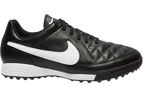 Nike Tiempo Genio Turf Soccer Cleats Black White Hombre 631284
