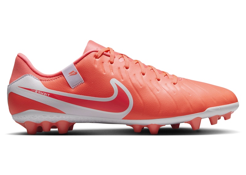 Pre-owned Nike Men's Tiempo Legend 10 Academy Ag Mad Energy Pack Sneakers In Hot Lava/white