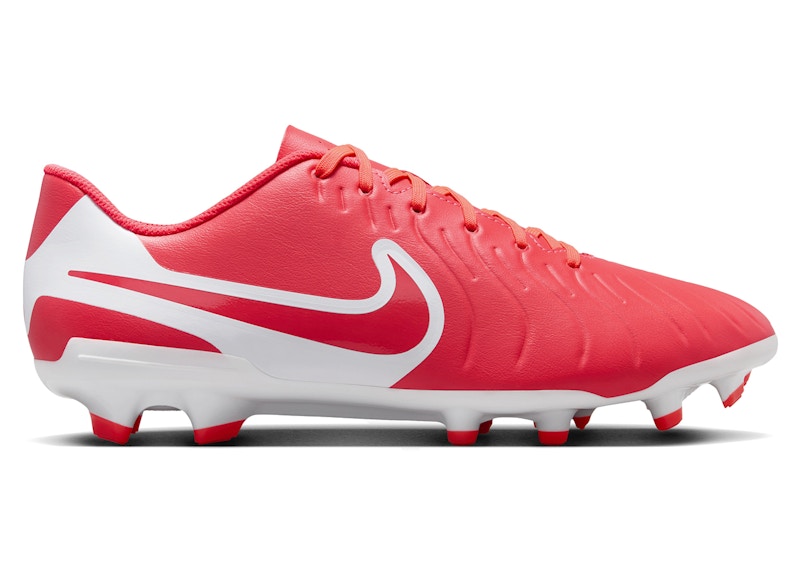Pre-owned Nike Men's  Tiempo Legend 10 Club Mg Mad Energy Pack Sneakers In Hot Lava/white