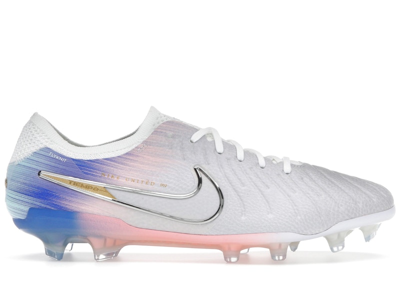 Men's Nike Tiempo Legend 10 Elite FG United 002 Pack Sneakers in Vast Grey/Racer Blue