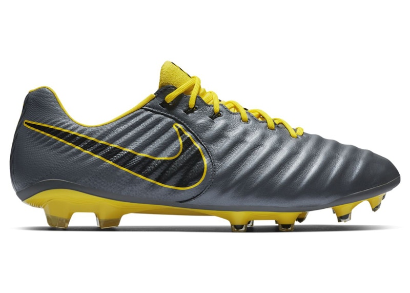 Nike Tiempo Legend 7 Elite FG Dark Grey Opti Yellow Men's - AH7238