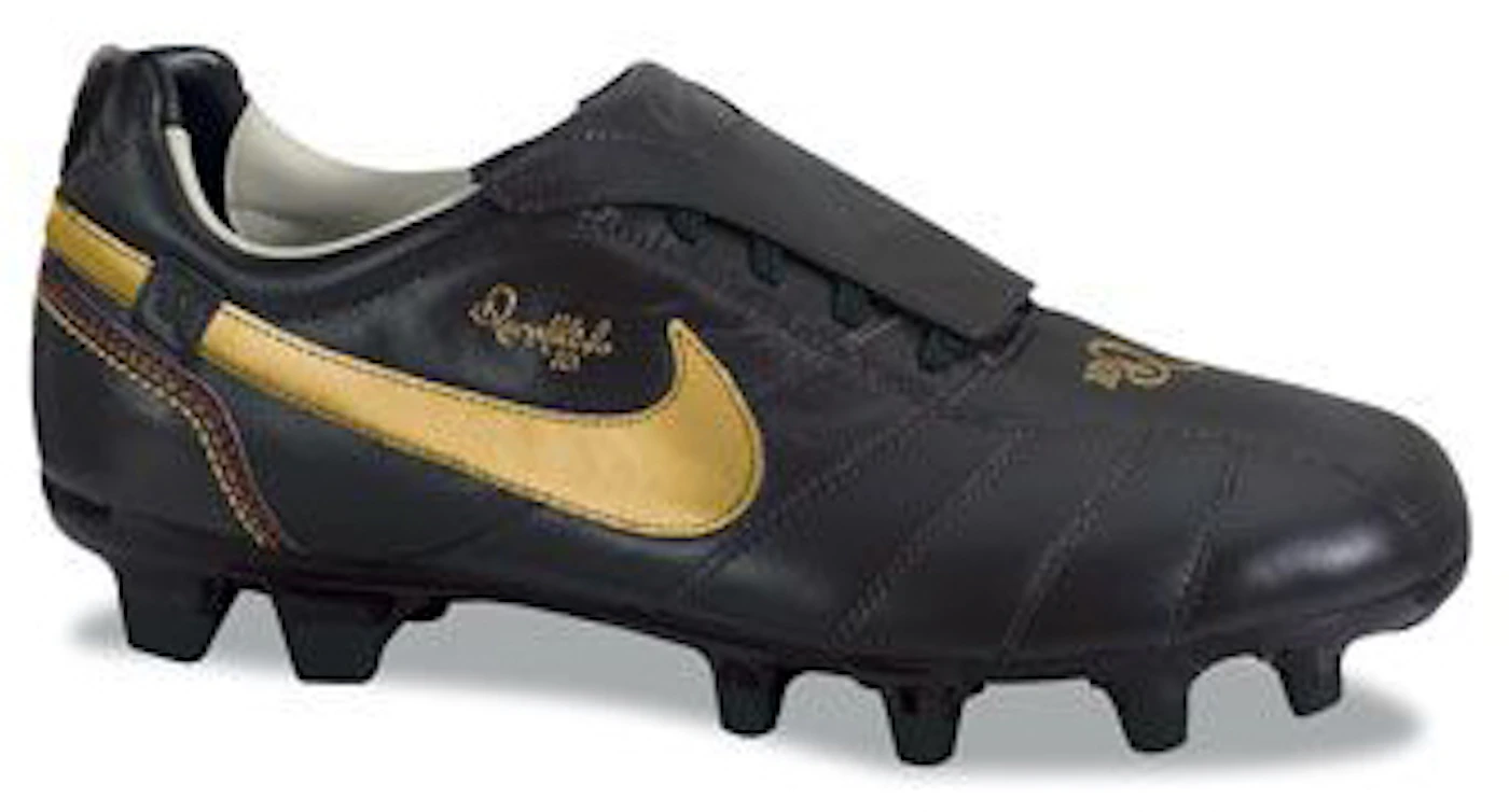 Nike Tiempo Ronaldinho FG Dark Cinder Metallic Gold Men's - 315362-271 -