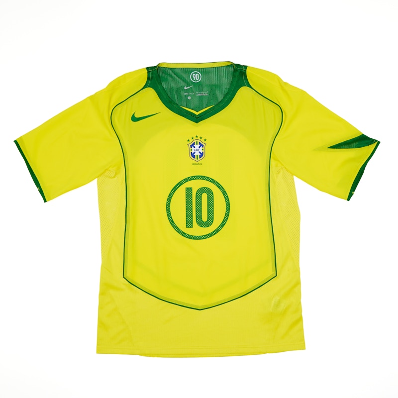 Nike Total 90 Brazil Ronaldinho 2004 Reissue Jersey Opti Yellow