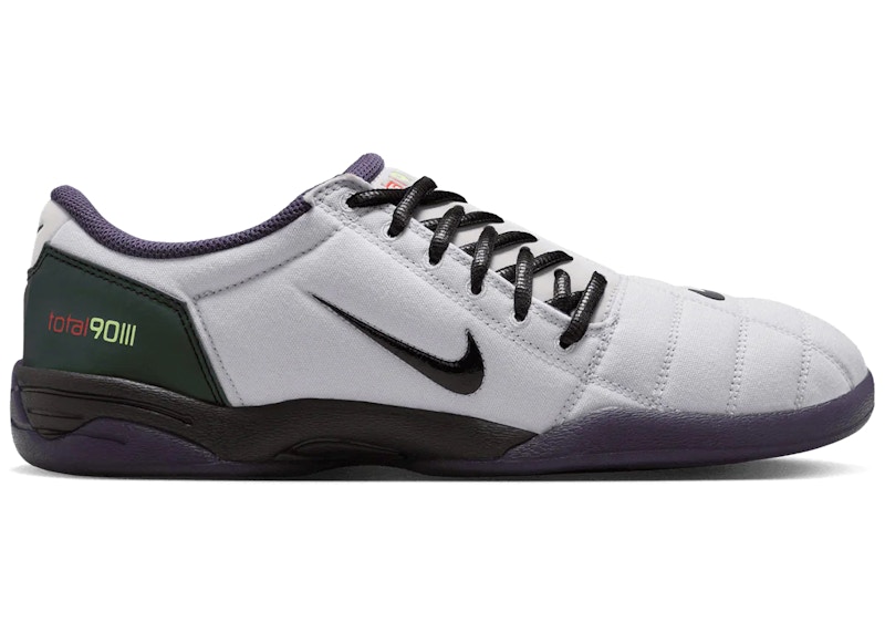 Men's Nike Total 90 SE Barbed Wire Sneakers in Pure Platinum/Green Abyss/Dark Raisin (IR5899-043)