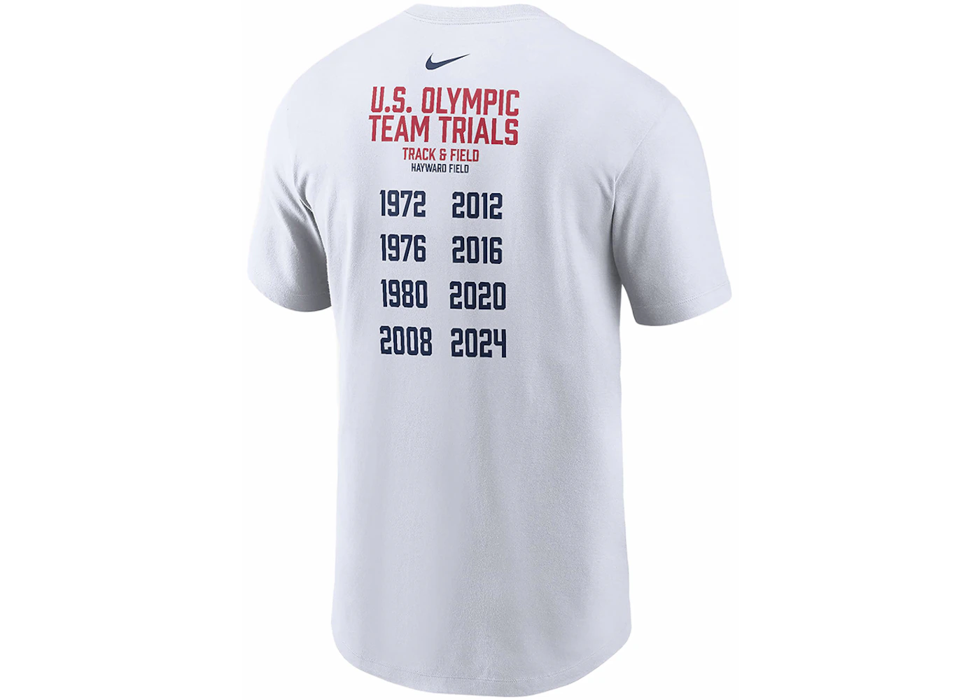 Nike USATF Running T-shirt White Men's - SS24 - US