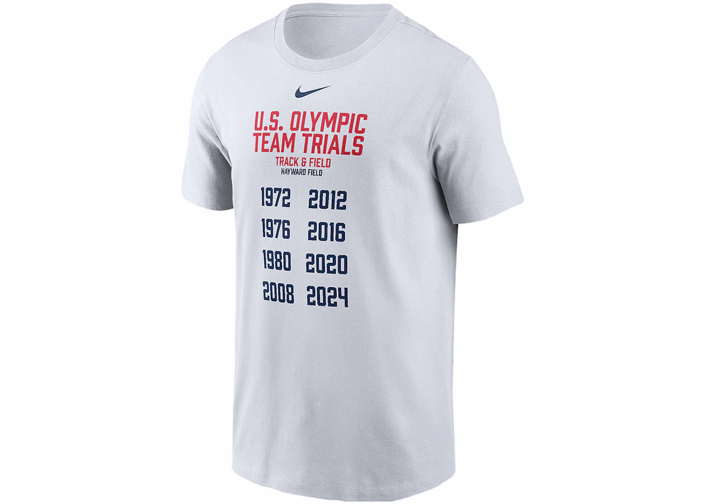 Nike USATF Running T-shirt White Men's - SS24 - US