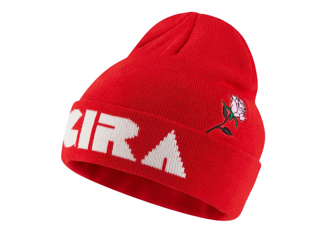 Pre-owned Nike Undercover Gyaksou Gira Beanie Hat Red/white