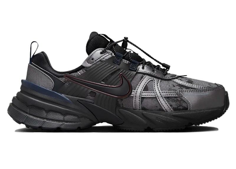 Nike V2K Run Metallic Dark Grey Burgundy Crush (Women's
