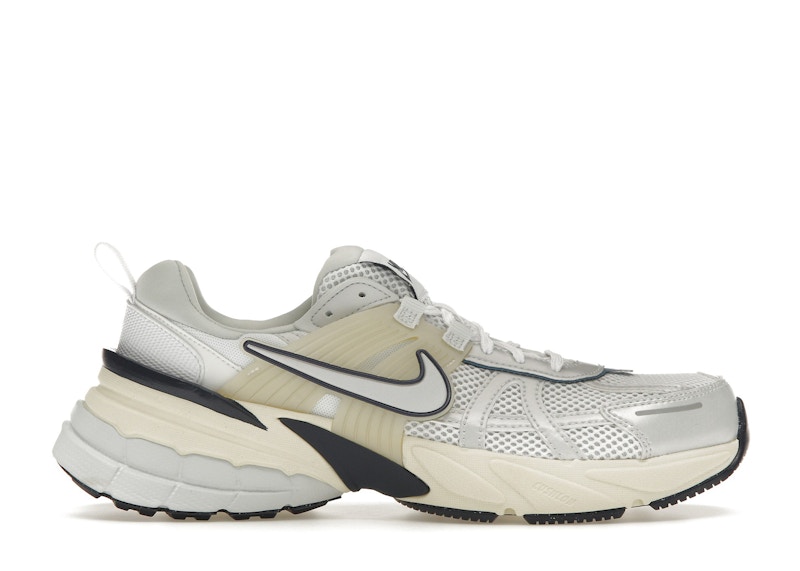 Pre-owned Nike V2k Run Midnight Navy (women's) Sneakers In White/light Silver Grey/photon Grey